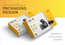 create amazon product packaging design, fba box, label with 3d mockup